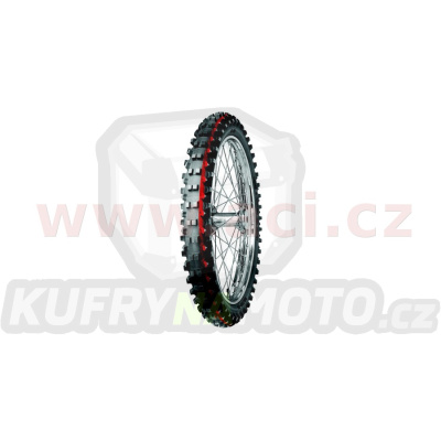 Pneu 70/100-19 (42M) TERRA FORCE - MX SM  (červeno/žlutý pruh), MITAS - ČR