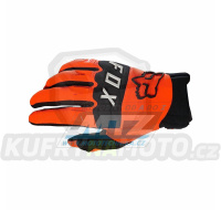 Rukavice motokros FOX DIRTPAW MX21 - oranžové - velikost M