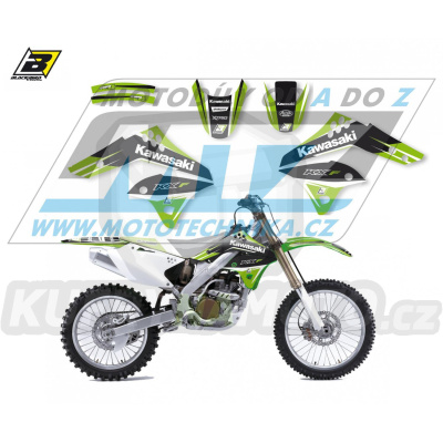 Polepy na motocykl (sada polepů Dream) Kawasaki KXF250 / 06-08 - typ polepů Dream4