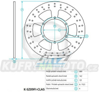 Kotouč brzdový (300/121/6D) - Suzuki DR650 / 91-96+DR800 Big S / 90-99