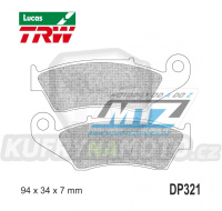 Destičky brzdové DP321-LUEC TRW Lucas MCB669EC - směs Allround Economy