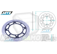 Kotouč brzdový (240/118/4D) - Honda MTX80R / 87+CR125R / 92-94+XLR125R / 97-03+CR250 / 92-94+CRM250R / 91-93+XL250R / 84-92+XR250R / 84-87+XL350R / 84-91+XL350X / 89+XR350R / 84-85+CR500R / 88-94