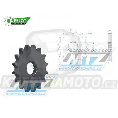 Kolečko řetězové (pastorek) 0423-13zubů ESJOT 50-35048-13 - Suzuki GSXR1000 + GSX1300BK B-King + GSXR1300R Hayabusa