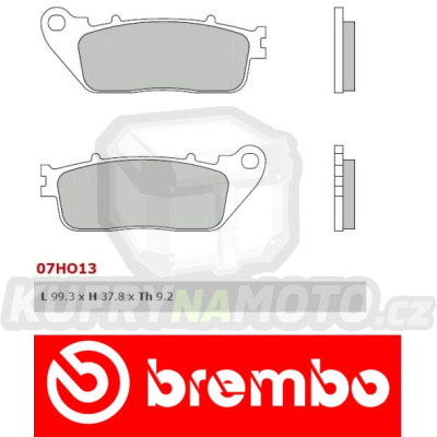 Brzdové destičky Brembo HONDA CB R 1000 r.v. Od 08 -  SP směs Zadní