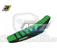 Sedlo kompletní Kawasaki KXF250 / 13-20 + KXF450 / 12-18 - barva zeleno-černá - typ potahu ZEBRA - standardní výška