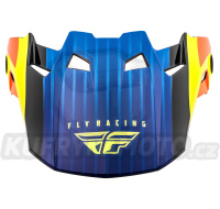 kšilt FORMULA CARBON PRIME (hi-vis, modrá, červená)