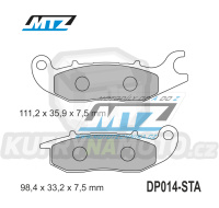 Destičky brzdové DP014-STA - směs Standard