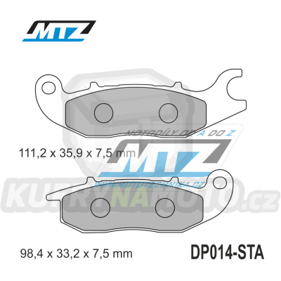 Destičky brzdové DP014-STA - směs Standard