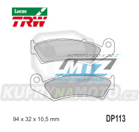 Destičky brzdové DP113-LU TRW Lucas MCB594 - směs Allround