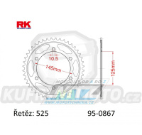 Rozeta ocelová (převodník) 0867-43zubů RK - Yamaha TDM850 / 91-01