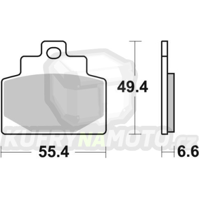 brzdové destičky, BRAKING (semi-metalická směs SM1) 2 ks v balení