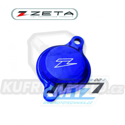 Víko olejového filtru - ZETA ZE90-1362 - Yamaha YZF250+YZF250X / 14-25 + YZF450+YZF450X / 10-22 + WRF250 / 15-24 + WRF450 / 16-23 - modré