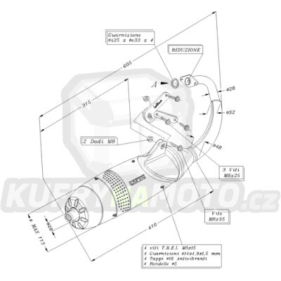 Výfuk Leo Vince MBK 50 ROCKET 1996 - 1998 TOURING LVKN639-5516