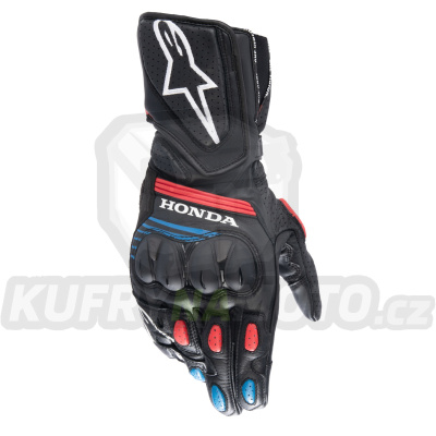rukavice SP-8 HONDA kolekce, ALPINESTARS (černé/červené/modré) 2024