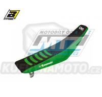 Potah sedla Kawasaki KX85 / 01-13 - barva černo-zelená - typ potahu DG3