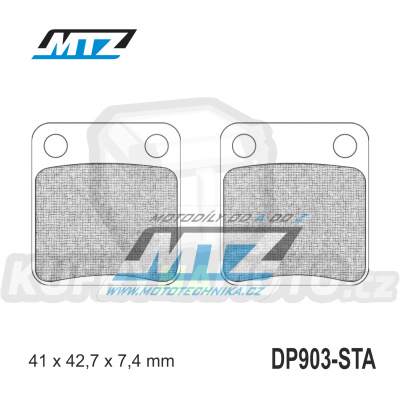 Destičky brzdové DP903-STA - směs Standard