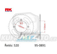 Rozeta ocelová (převodník) 0891-48zubů RK - KTM Freeride 250 / 14-15 + Freeride 250R / 14-17 + Freeride 350 / 12-17 + Freeride 250F / 18-20