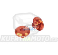 Kryty osy (rozpěrky) zadního kola ZETA Fast Spacer - ZETA ZE93-2513 - KTM 125+144+150+250SX / 94-12 + 250SXF+350SXF+450SXF / 03-12 + 125+200+250+300EXC + 250+350+400+450+500+525+525+530EXCF / 94-23 - oranžové