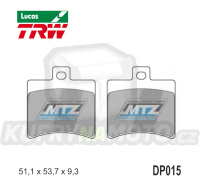 Destičky brzdové DP015-LUEC TRW Lucas MCB710EC - směs Allround Economy