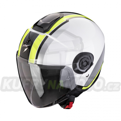 Moto přilba SCORPION EXO-CITY II VEL bílo/fluo žlutá