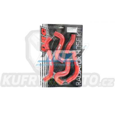 Hadice chladiče DRC RADIATOR HOSE KIT - DRC D47-01-493 - Suzuki RMZ450 / 15-17 - červené (sada 5ks)