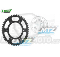 Rozeta ocelová (převodník) 0210-49zubů ESJOT 50-32045-49 (černá) - Honda CR125+CR250+CR500 + CRF250R+CRF250X+CRF450R+CRF450X+CRF450RX+CRF450L + CRM250+CRF150F + CRF230F / 03-19 + XR250S+XL250S+XL250 + XR250R+XR400R / 96-04 + XR650R / 00-07