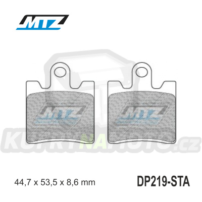 Destičky brzdové DP219-STA - směs Standard