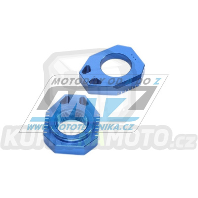 Dorazy osy zadního kola SCAR - Husqvarna TC125 / 16-22 + TC250 / 17-22 + FC250+FC350+FC450 / 16-22 + FX350+FX450+TX300 + KTM+Gas-Gas - modré