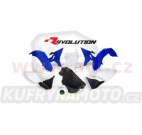 sada plastů Yamaha - REVOLUTION KIT pro YZ 125/250 02-21, RTECH (modro-bílo-černá, 7 dílů)