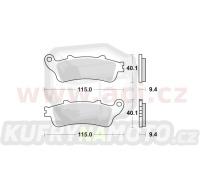 brzdové destičky, BRAKING (semi-metalická směs SM1) 2 ks v balení