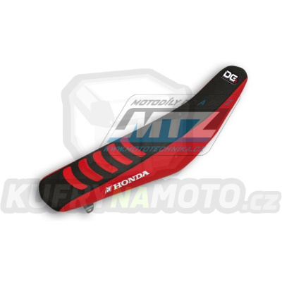 Potah sedla Honda CRF250R / 04-09 + CRF250X / 04-19 + CRF450X / 04-16 - barva černo-červená - typ potahu DG3