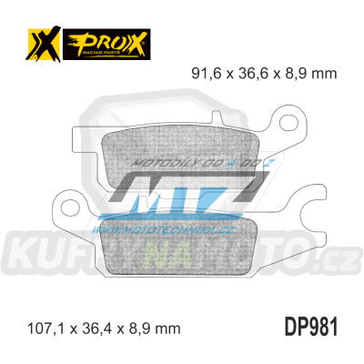 Destičky brzdové DP981-PROX