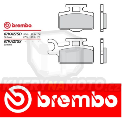 Brzdové destičky Brembo KAWASAKI KX 65 r.v. Od 00 -  směs SD Přední