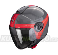 Moto přilba SCORPION EXO-CITY II SHORT šedo/červená