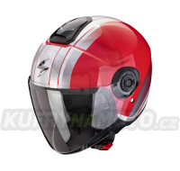 Moto přilba SCORPION EXO-CITY II VEL červeno/bílá