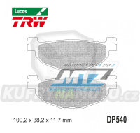 Destičky brzdové DP540-LUSRM TRW Lucas MCB768SRM - směs Sinter Scooter