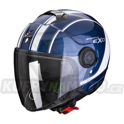 Moto přilba SCORPION EXO-CITY SCOOT tmavě modro/bílá