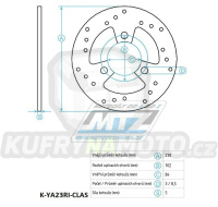 Kotouč brzdový (230/84/3D) - Yamaha YP250Majesty / 98-99