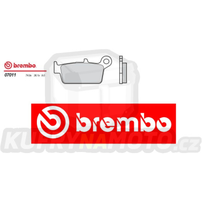 Brzdové destičky Brembo KYMCO COBRA EXCLUSIVE 50 r.v. Od 01 -  směs Originál Přední