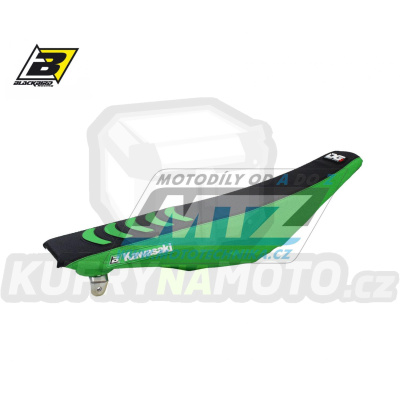 Sedlo kompletní Kawasaki KXF250 / 13-20 + KXF450 / 12-18 - barva černo-zelená - typ potahu DG3 - zvýšené provedení +15mm