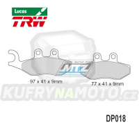 Destičky brzdové DP018-LUEC TRW Lucas MCB744EC - směs Allround Economy