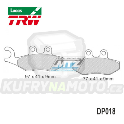 Destičky brzdové DP018-LUEC TRW Lucas MCB744EC - směs Allround Economy