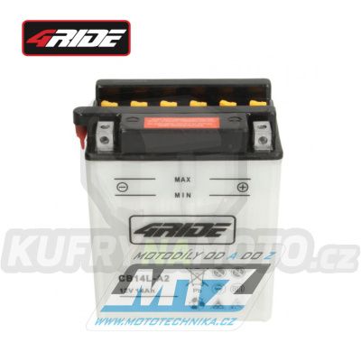 Baterie (akumulátor motocyklový) 4RIDE YB14L-A2 (12V-14Ah)