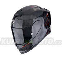 Moto přilba SCORPION EXO-R1 EVO CARBON AIR CYNERGY černo/červená