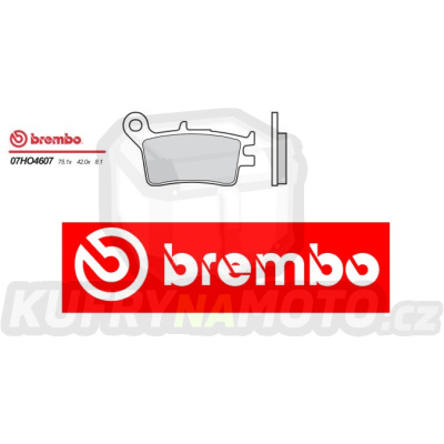 Brzdové destičky Brembo HONDA TLM R 260 r.v. Od 90 -  Originál směs Zadní