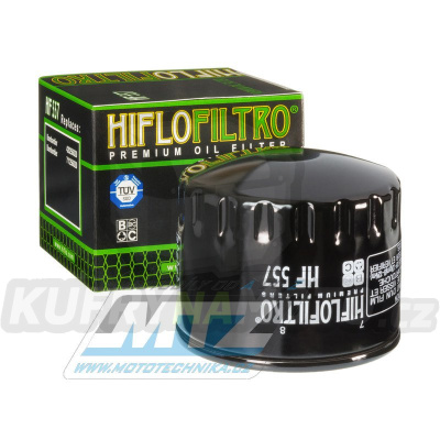 Filtr olejový HF557 (HifloFiltro) - Bombardier 500 Traxter + 500 Traxter XT + 500 Traxter XL 5 Speed + 500 Traxter Max 5 Speed Auto-Shift + John Deere 500 Buck + 500 Buck EX / EXT + 500 Trail Buck