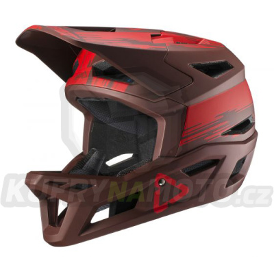 LEATT přilba DBX 4.0 V19.1 HELMET RUBY barva bordová velikost XL