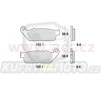 brzdové destičky, BRAKING (semi-metalická směs SM1) 2 ks v balení