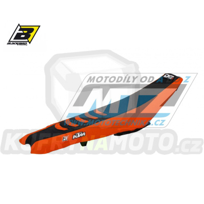 Sedlo kompletní KTM EXC+EXCF / 17-19 + SX+SXF / 16-18 - barva černo-oranžová - typ potahu DG3 - zvýšené provedení +15mm