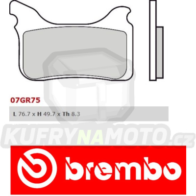 Brzdové destičky Brembo KTM SMR 450 r.v. Od 04 - 06 směs SA Přední